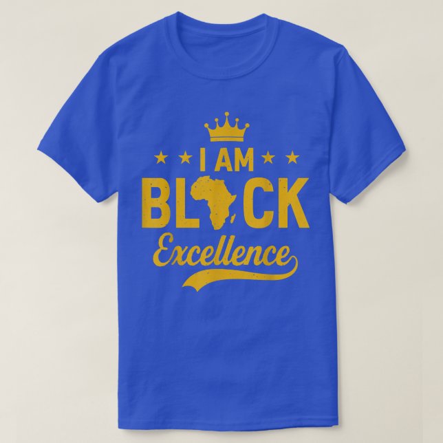 Camiseta Eu Sou o Orgulho de Excelência Negro Historiador A (Frente do Design)
