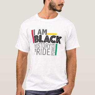 Camiseta Eu sou o orgulho do poder da história negra do mel