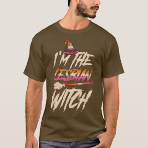 Camiseta Eu sou o orgulho lésbico de lésbicas do Halloween 