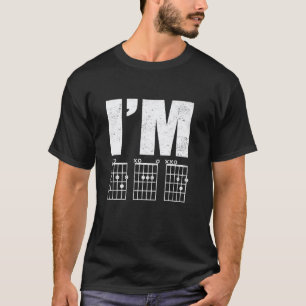 Camiseta Eu sou o PAI Piadas de Acordes de Guitarra para Am