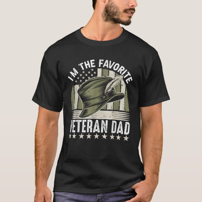 Camiseta Eu sou o Pai Veterano favorito (Frente)