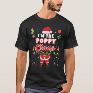 Camiseta Eu sou o Papa Claus a combinar a Feliz da família 