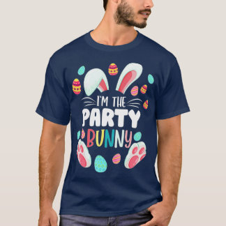 Camiseta Eu sou o partido Bunny Matando Páscoas Familiares 