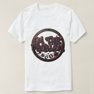 Camiseta EU SOU O PROBLEMA - Streetwear Rebelde Mecânico