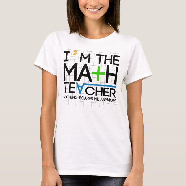 Camiseta Eu sou o professor de matemática (Frente)
