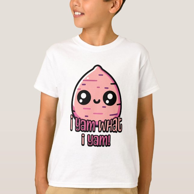 Camiseta Eu Sou O Que Eu Sou! Cute Yam Pun (Frente)