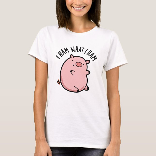 Camiseta Eu Sou O Que Eu Sou Engraçado Pig Pun (Frente)
