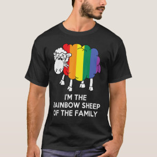 Camiseta Eu Sou O Rainbow Ovinos Da Minha Família Lgbt Gay 