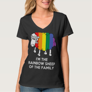 Camiseta Eu Sou O Rainbow Ovinos Da Minha Família Lgbt Gay 