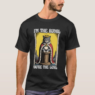 Camiseta Eu Sou O Real Você É O Leal Gato Fofo Gato Engraça
