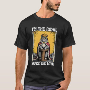 Camiseta Eu Sou O Real Você É O Leal Gato Fofo Gato Engraça