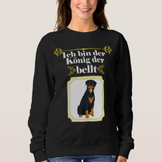 Camiseta Eu Sou O Rei Que Latido O Cão Rottweiler
