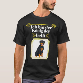 Camiseta Eu Sou O Rei Que Latido O Cão Rottweiler