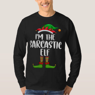 Camiseta Eu sou o Sarcástico Elf Shirt Correspondente ao Gr