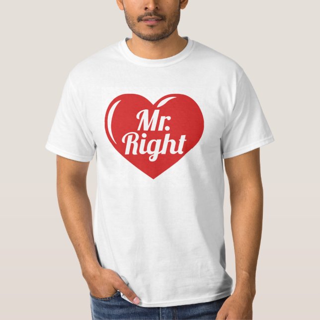 Camiseta Eu Sou o Senhor Certo Coração Vermelho (Frente)