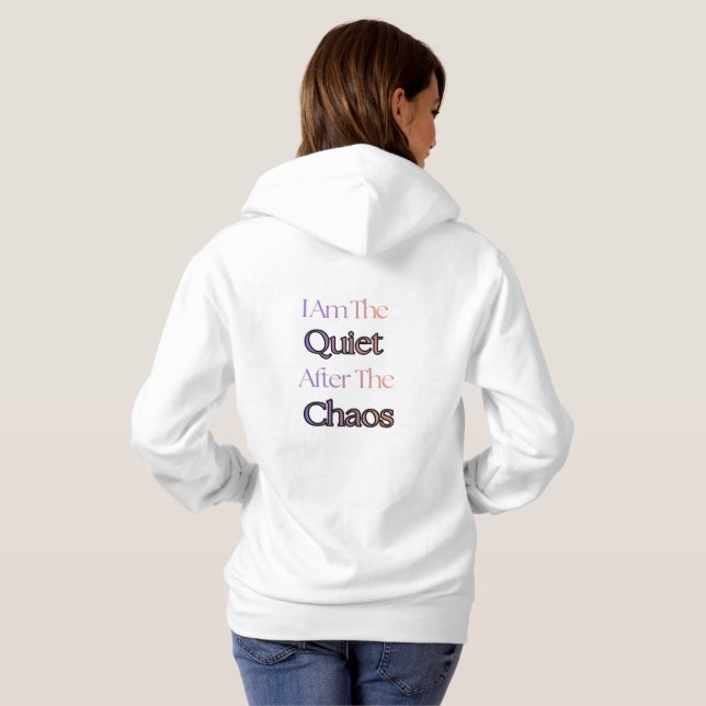 Camiseta Eu Sou o Silêncio Depois do Caos (Parte Traseira Completa)