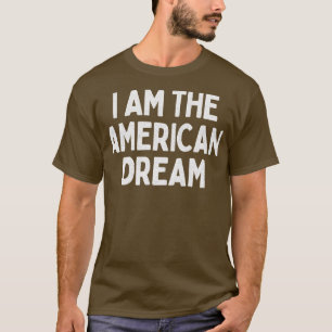 Camiseta Eu Sou O Sonho Americano De Estilo Desvanecido Des