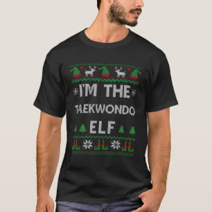Camiseta Eu Sou O Taekwondo Elf Tae Kwon Do Ugly Christmas