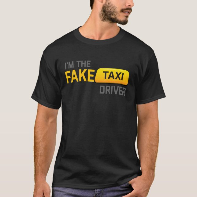 Camiseta eu sou o taxista falso (Frente)