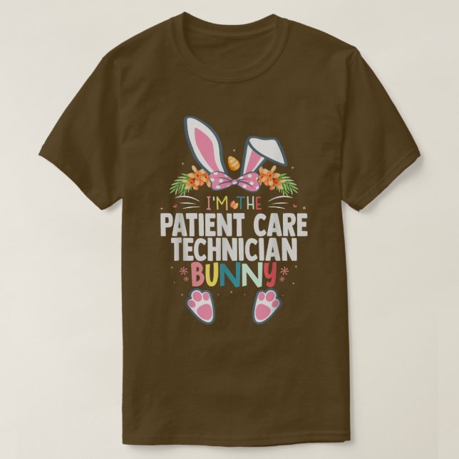 Camiseta Eu sou o técnico de atendimento ao paciente Dia de (Frente do Design)