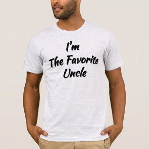 Camiseta Eu sou o Tio Favorito (Presente para o Meu Tio)
