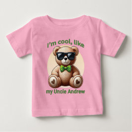 Camiseta Eu sou o Urso de Pelúcia Teddy com Laço Verde Pers
