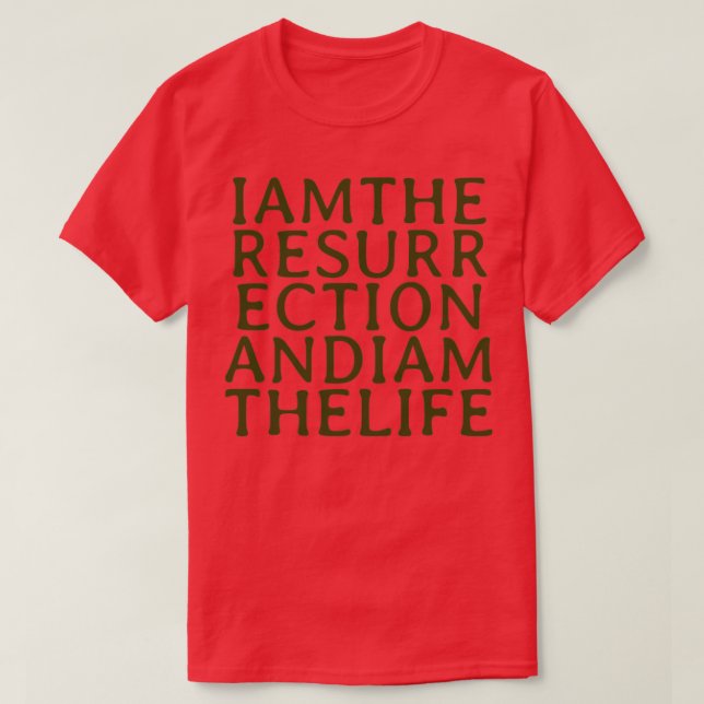 Camiseta Eu Sou O Verde Da Ressurreição (Frente do Design)