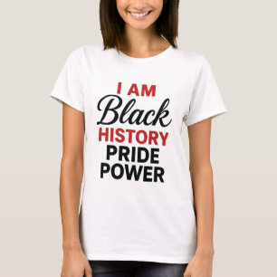Camiseta Eu Sou Orgulho Poder Empoderamento da História Neg