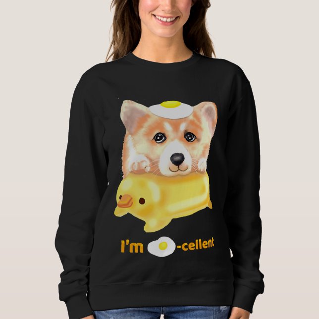 Camiseta Eu Sou Óvulo Celular Excelente Corgi (Frente)