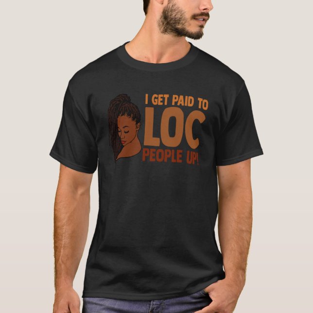 Camiseta Eu sou Pago para Loc Pessoas Melanina Mulher Preta (Frente)