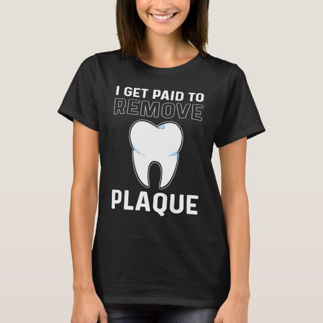Camiseta Eu sou pago para remover placa Técnico de laborató (Frente)