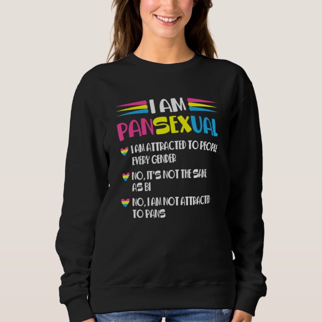 Camiseta Eu sou Pansexual Não é o mesmo que Bi Gay Prid (Frente)