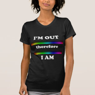 Camiseta Eu sou para fora conseqüentemente mim sou