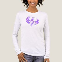 Camiseta Eu Sou Pássaro de Fogo Chama Violeta - Feminino Sa