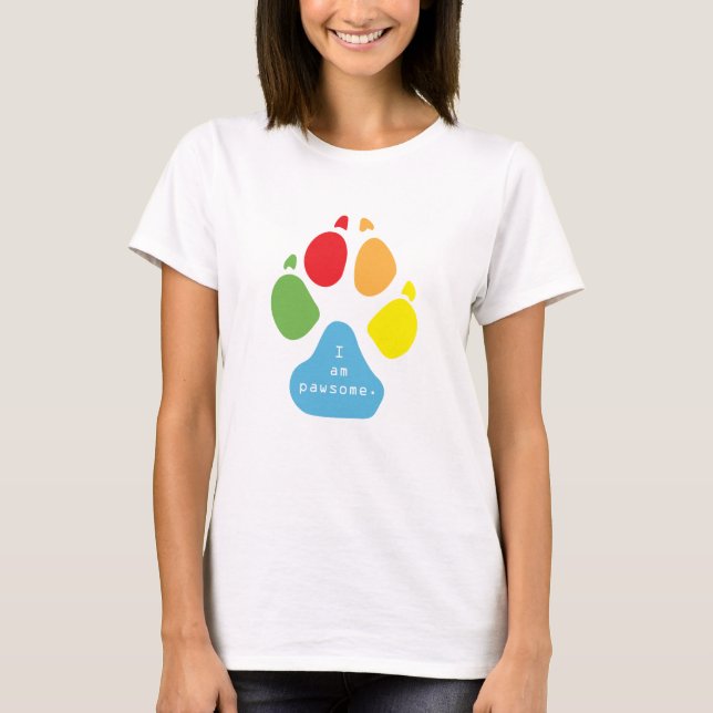 Camiseta eu sou pawsome (Frente)