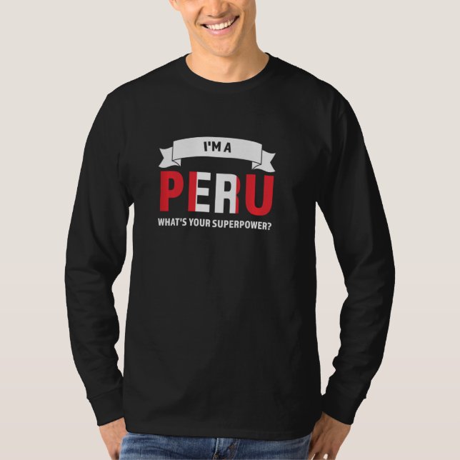 Camiseta Eu sou peru que o seu super poder Peru (Frente)