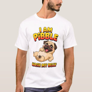 Camiseta Eu Sou Pibble Lave Minha Barriga