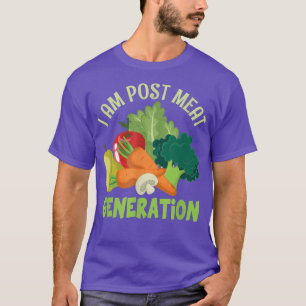 Camiseta Eu Sou Poste Geração De Carne Veggie Engraçado Veg