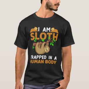Camiseta Eu Sou Preguiça Presa Em Um Corpo Humano
