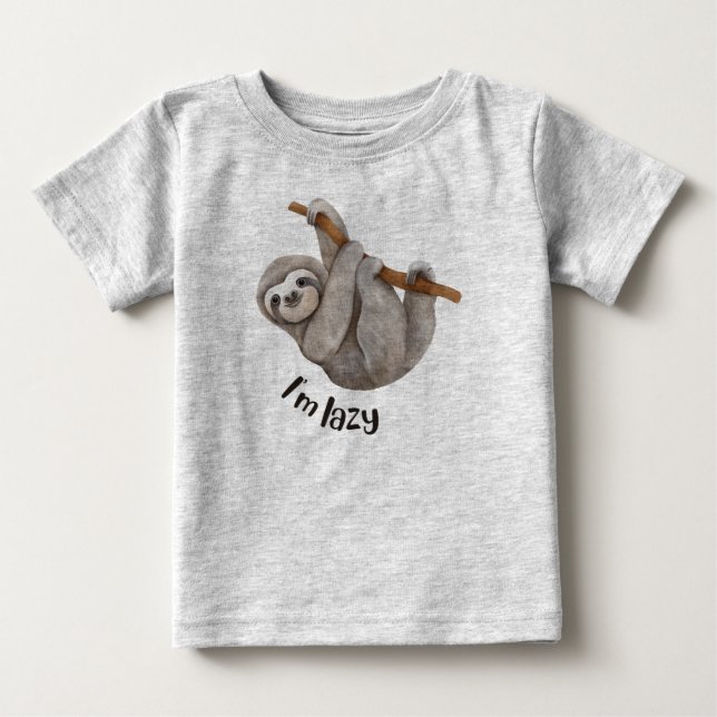 Camiseta Eu sou preguiçoso  (Frente)