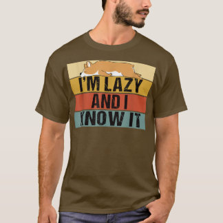 Camiseta Eu Sou Preguiçoso E Sei Que É Engraçado Retrô Preg
