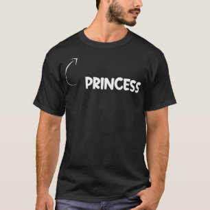 Camiseta Eu sou Princesa Personalidade Engraçada Referência