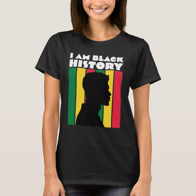 Camiseta Eu sou professor da História Negra Mês Casais (Frente)