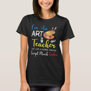 Camiseta Eu sou professor de arte como um professor normal 