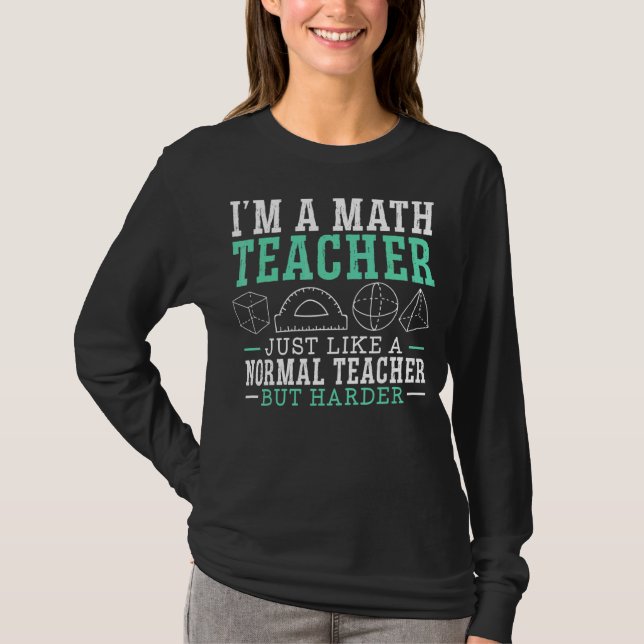 Camiseta Eu sou professor de matemática matemática. (Frente)