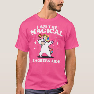 Camiseta Eu Sou Professora Magia Ao Lado De Dabbing Unicorn