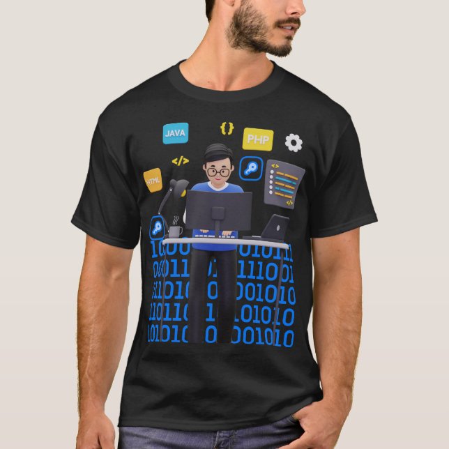 Camiseta Eu sou programador (Frente)