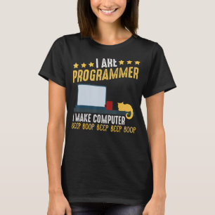 Camiseta Eu Sou Programador Cat Coding Computer Party