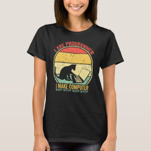 Camiseta Eu sou programador e faço a vinheta de bipe do com