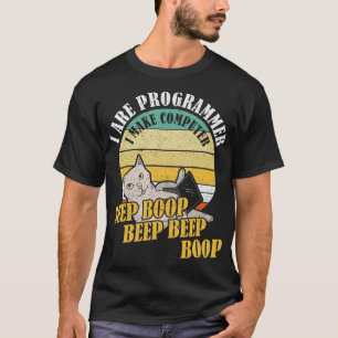 Camiseta Eu Sou Programador Eu Faço Um Bipe De Bipe Do Comp